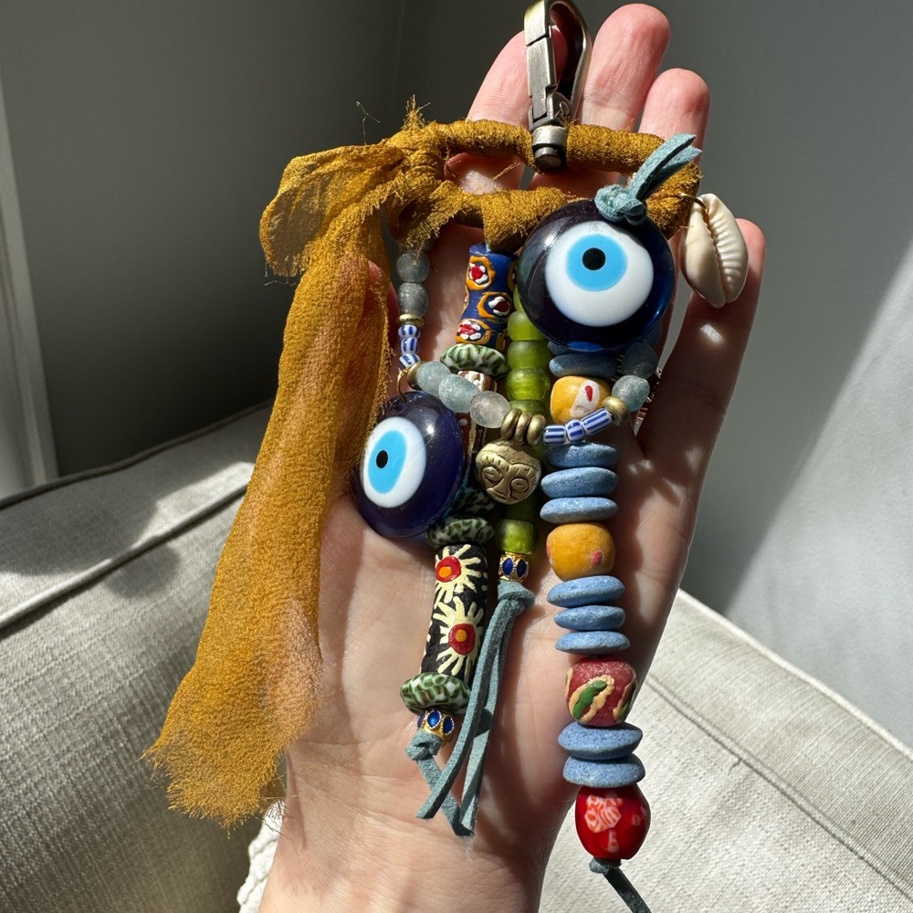 Colorful Beaded Bagcharm